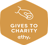 Gives to charity badge